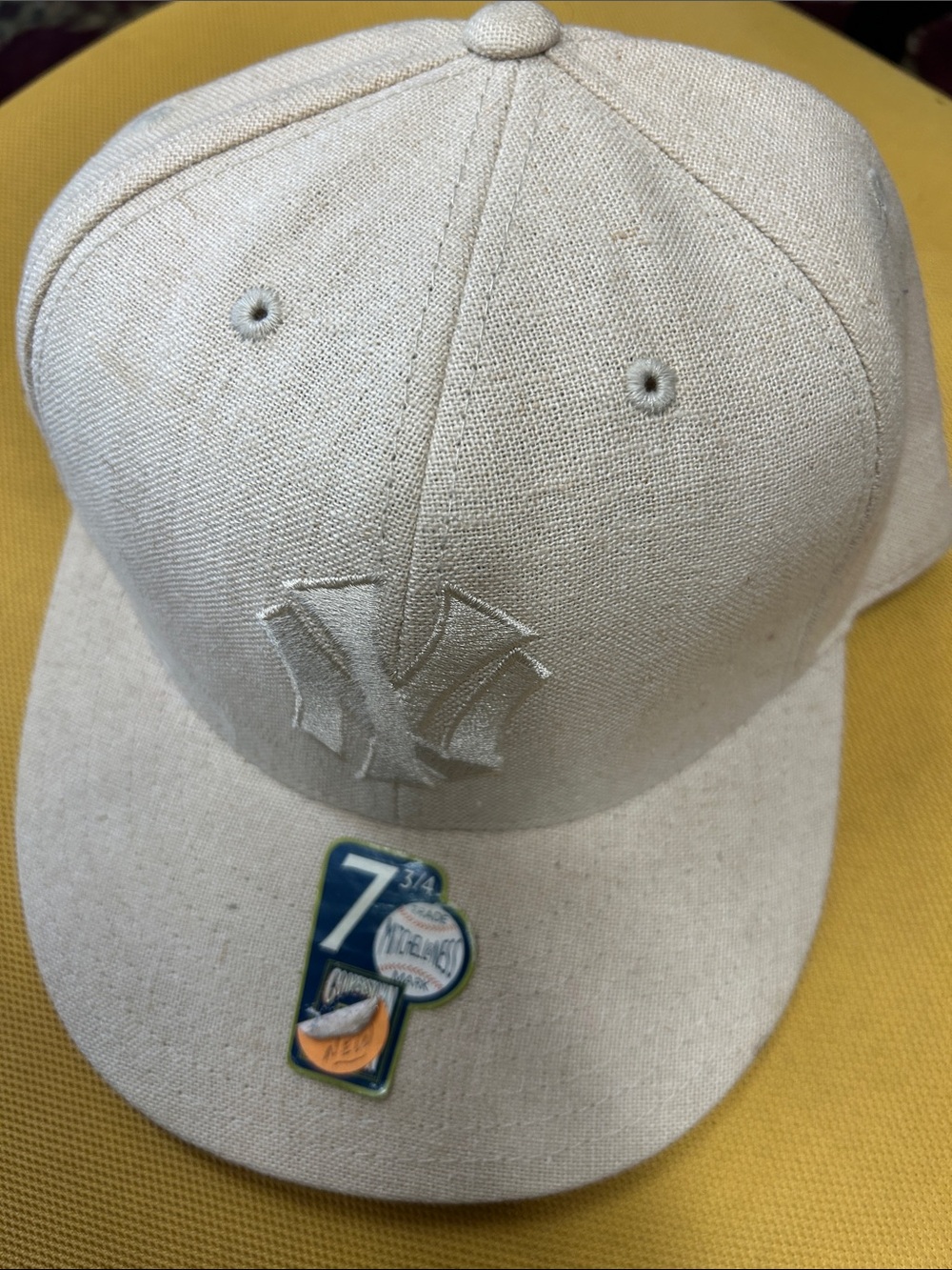 Kids Cream Baseball Cap